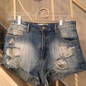 Garage High waist denim shorts. Size 3.